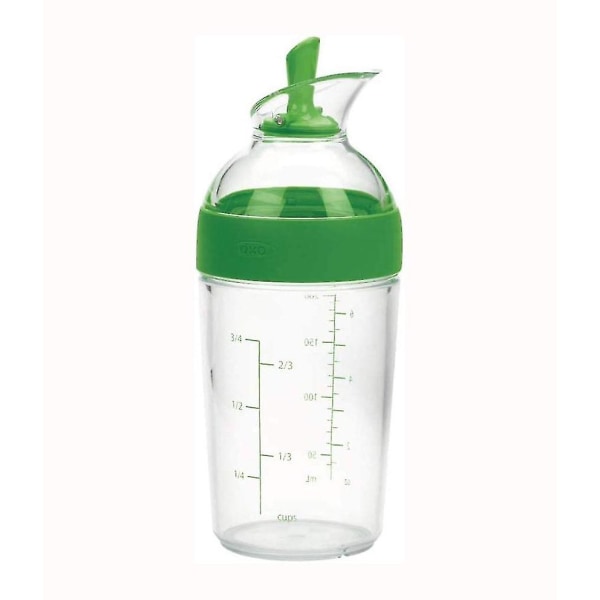 Salatdressing-ristere, 240 ml Good Grips Dressing Mixer Shaker, til kjøkkenet (grønn)