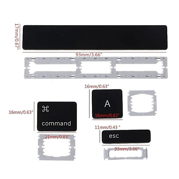 Key Cap Clips Hinges til Macbook Pro Retina 13\" 15\" A1706 A1989 A1707 A1990