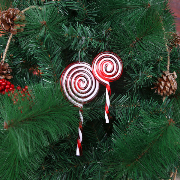 /HA/ 2 st Julstrumpor Julgran Snöstrumpa Presentpåse Juldekorationer Godispåse