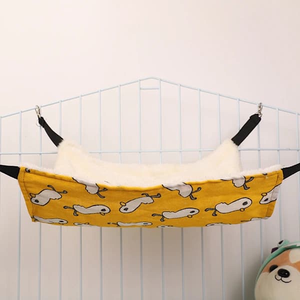 Våningsseng Hengekøye Bur Leke for Hamster Rotte Sukkerflyger Papegøye Marsvin Gjemmested Lek Sov style1