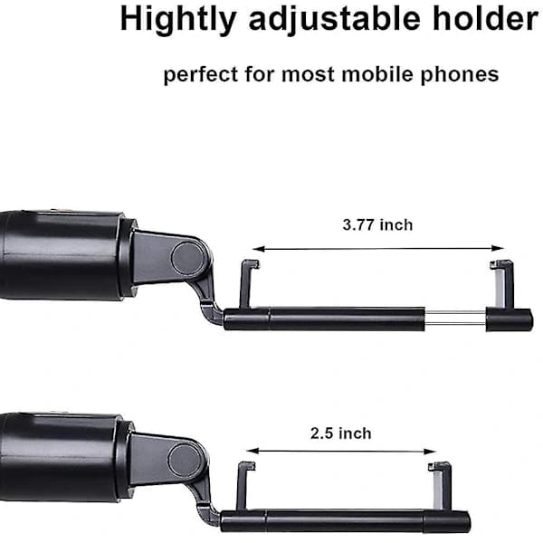 Bluetooth Selfie Stick Stativ med fjernkontroll, Roterende Selfie Stick