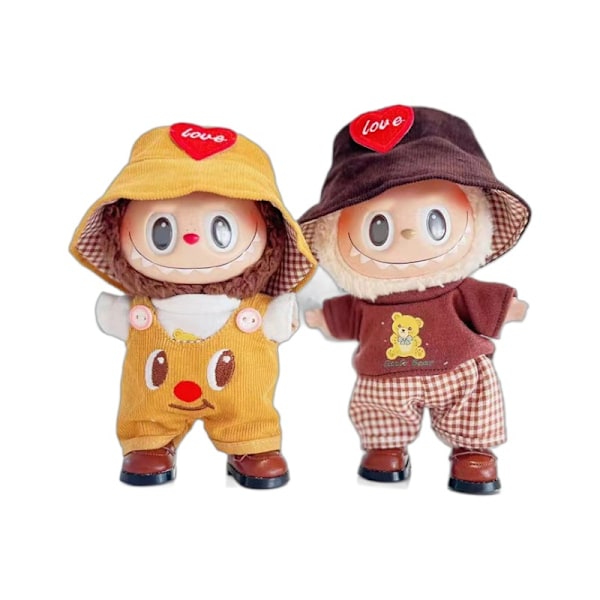 [HH] Labubu Kläder Märkesdesign Kläder Labubu Kläder Väska Skor Utsmyckning Dekorationer Förklädnad Carrot overalls