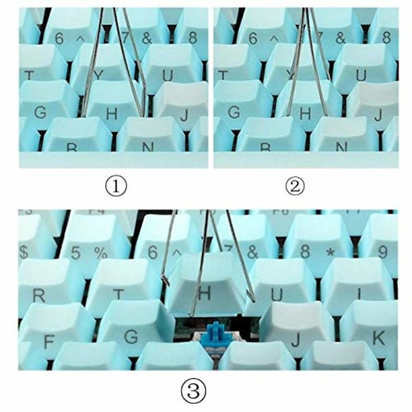 Nøkkelhette- og brytertrekker i rustfritt stål for mekanisk tastatur, DIY-verktøy for å fikse tastatur