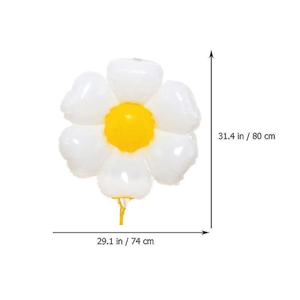 5 stk. Daisy-designede balloner