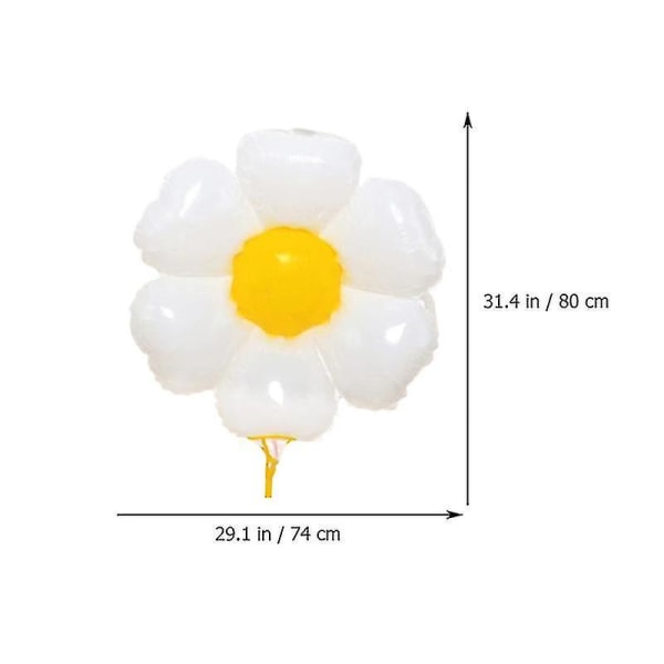 5 stk. Daisy-designede ballonger