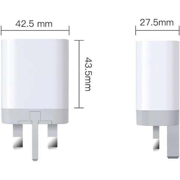 HA~PD20W A+C multi-protokoll hurtiglading UKCA-sertifisert UK-spesifikasjon ladehode PD-lader PPS smart hurtig flash-lading