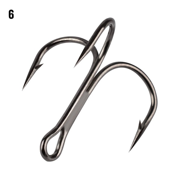 50 st/set fiskekrokar högt kolstål 6 6/HH/ 6 6