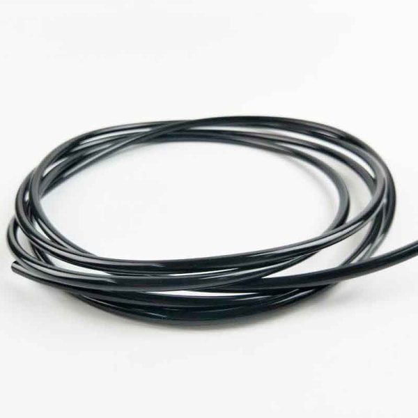 CO2-svart flexibel slang, 1 m