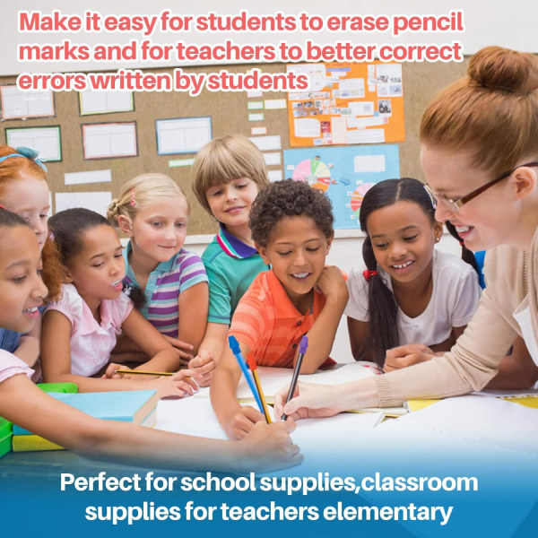 Pencil Cap Eraser - Pencil Top Eraser 120 förpackningar med penna Cap Eraser för barn Latexfri multi-colo