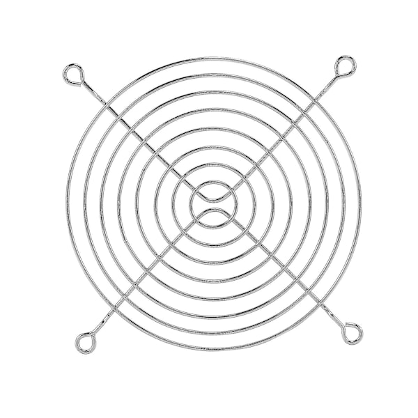 Pc Dc -tuuletinritilän suoja, metalli, sormensuoja, 120 mm, 12 cm, hopeanvärinen (haoyi