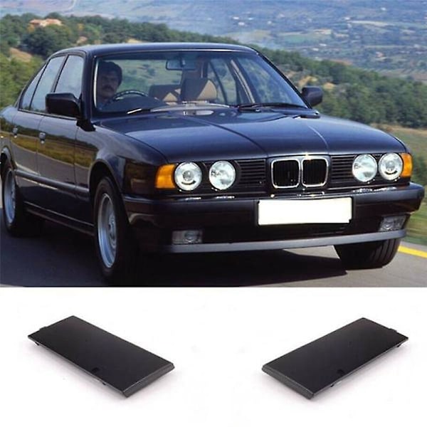 1 par Bilstøtfanger foran slepekrok dekselhette slepehull lokk tilhengerlist deksel for- E34 525i 530i 540i