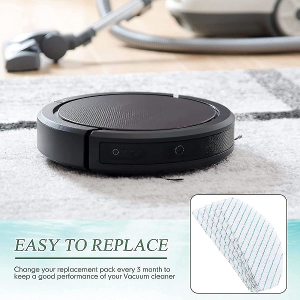 100 stk. moppepuder til Ecovacs T9 T9+ T8 T8+ T8 Aivi N8 N8 Pro robot