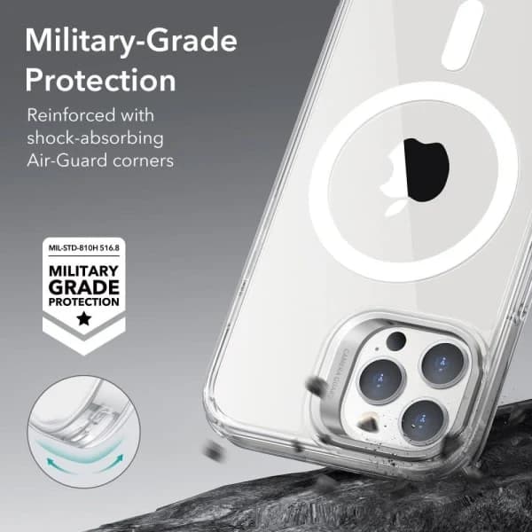 ESR iPhone 11-16 Pro Max Deksel Stativ HaloLock MagSafe Transparent 14promax