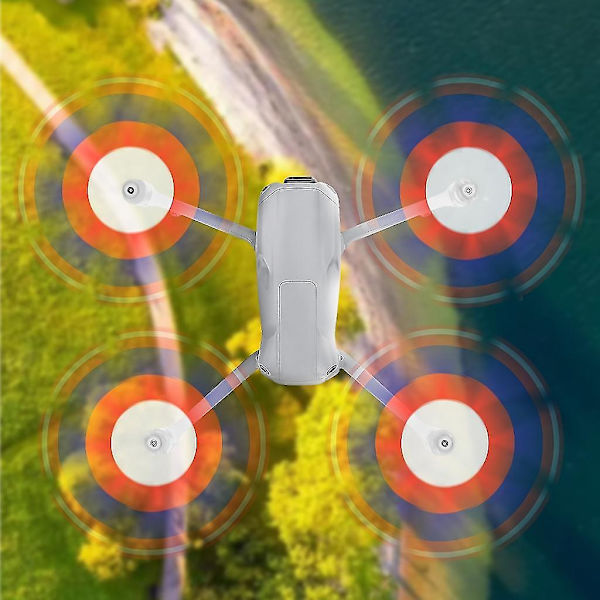 2 par lågbrusiga propellerblad i plast för Dji Air 3-drönare