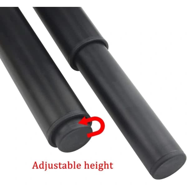 (25-42 cm, sort) Sæt med 4 robuste justerbare møbelben i metal - FA-