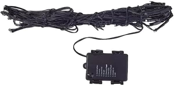 Halloween Spider Web 1.8m LED String Lights Battery/USB Waterproof for Garden and Home Decoration