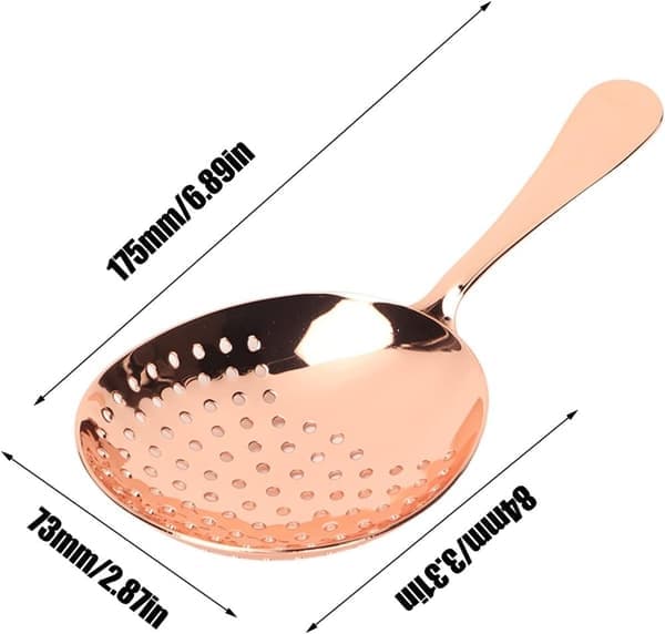 Non-stick cocktailsil kopparpläterad barutrustning