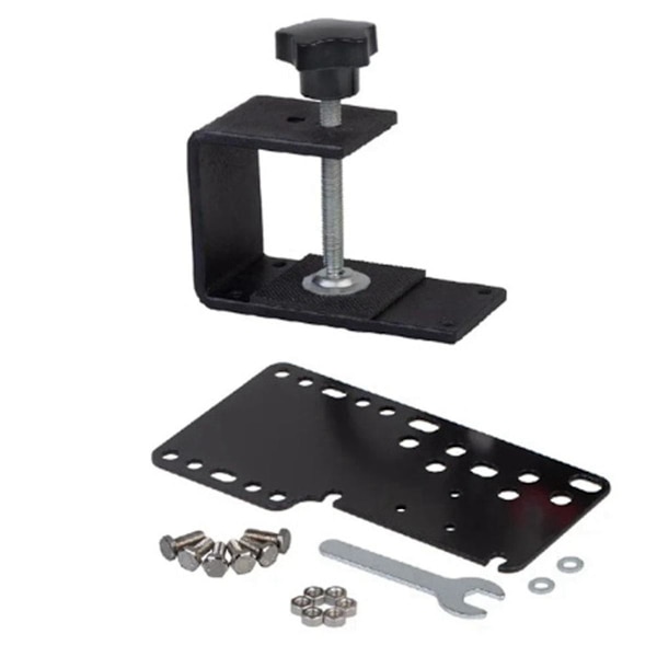 Musta metalli Sim Racing -pelin USB-käsijarrun pidike Kiinteä levy + Käsijarrun pidike