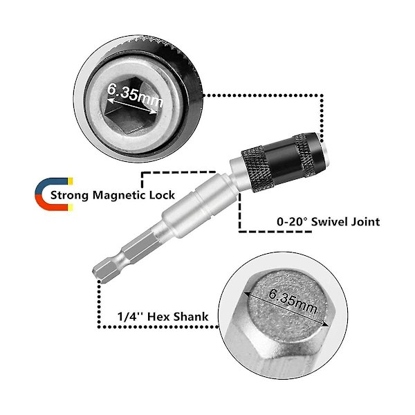 Magneettinen kääntyvä kärjenpidin, magneettinen kääntyvä kärjenpidin, universaali magneettinen liitäntä