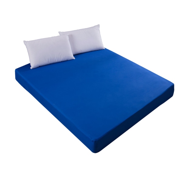 Mjukhet invändigt, underlakan för 2 personer 150 x 200 cm Vanligt mikrofiber Oscar Midnight Blue, 100 % polyester—BR-Vie
