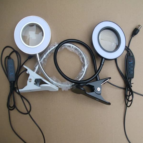 LED leselampe, sengeklemme for leselampe