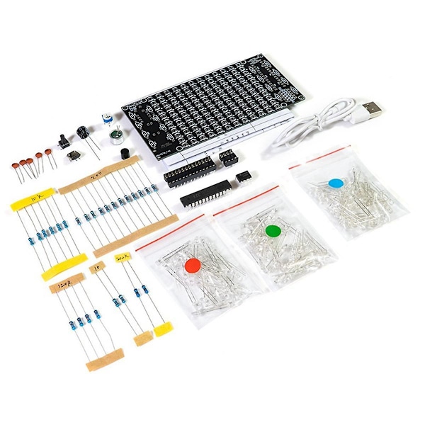 Led Music Spectrum Diy Kit Elektronikk Musikk Stemmestyring Flerfarget Spektrum Loddeprosjekt Di