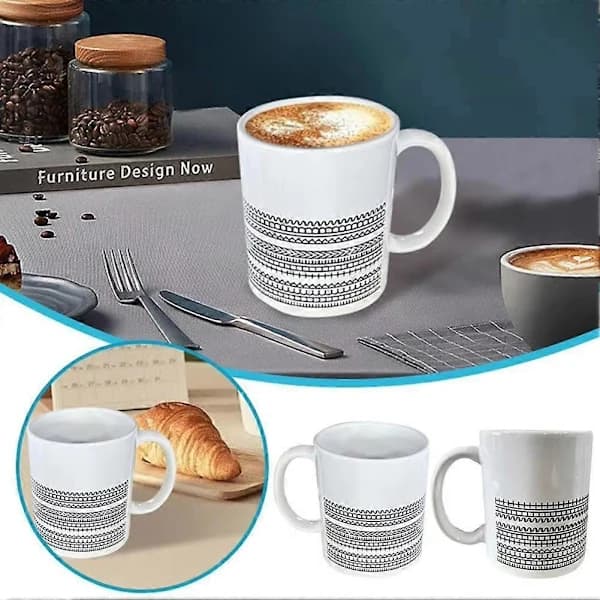 Kaffemugg med dolt meddelande, roliga kontorspresenter A