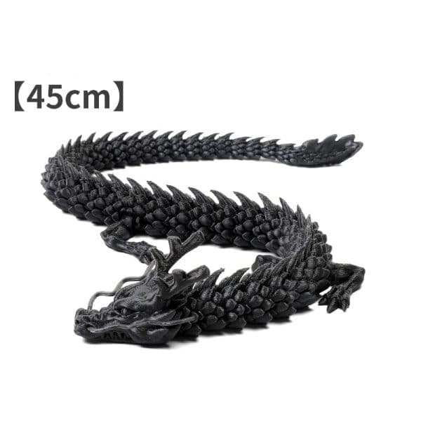 Leddelt Drage Akvarium Landskabsdekoration Hjemmegaver Sort 45 cm