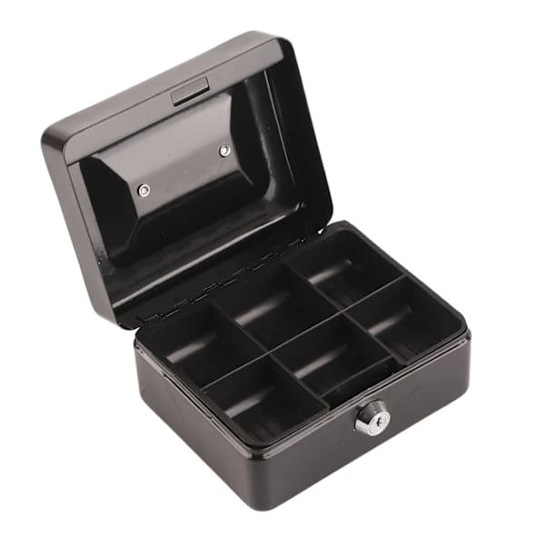 Portable Lockable Cash Box For Small Business, Multifunctional Storage Solution Keeps Important Items Safe With Durable Steel Construction