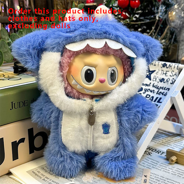 [HH] Labubu Kläder Universal Sittande Stående Plyschdocka Designkläder Tillbehör Blind Box Labubu Kläder style 30