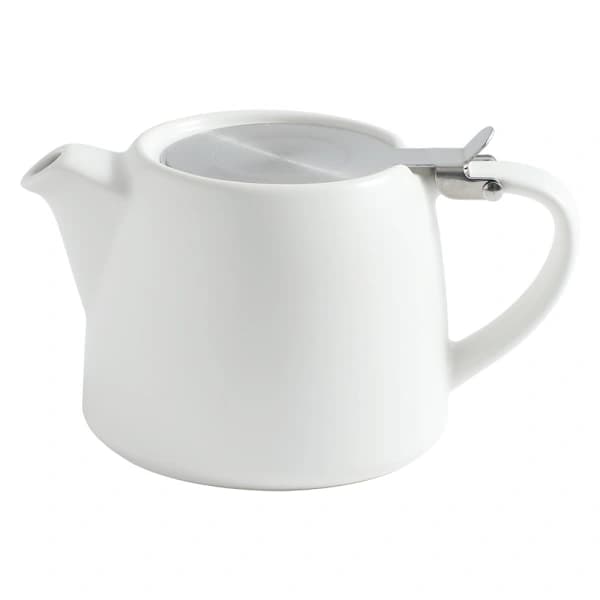 HA~Tekanne med lokk og sil, 620 ml, hvit