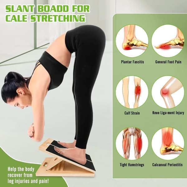 Justerbara Yogakilar Stretchbräda Stretching Board för Balans, Träning & Stöd
