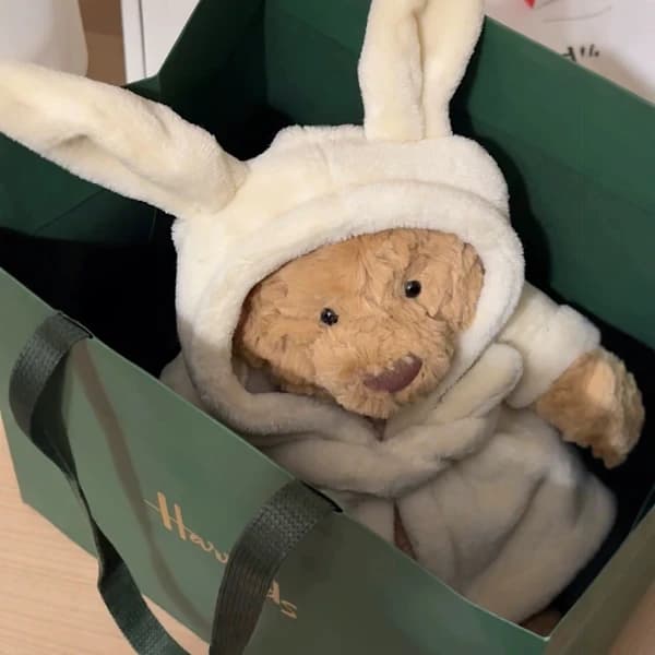 HA-Jellycat Gosedjur Bartholomew Bear Morgonrock