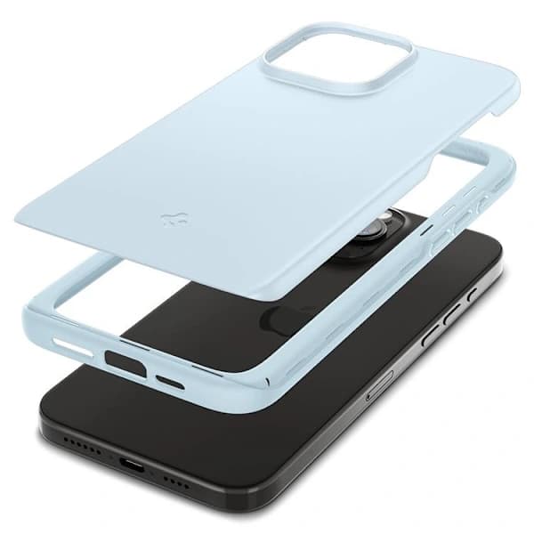 HA-Spigen iPhone 15 Pro Max Mobilcover Thin Fit - Mute Blue 50