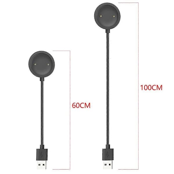USB Hurtigladekabel Lader Strømforsyningsfeste-Adapter for Mibro Watch A1 [] 60cm