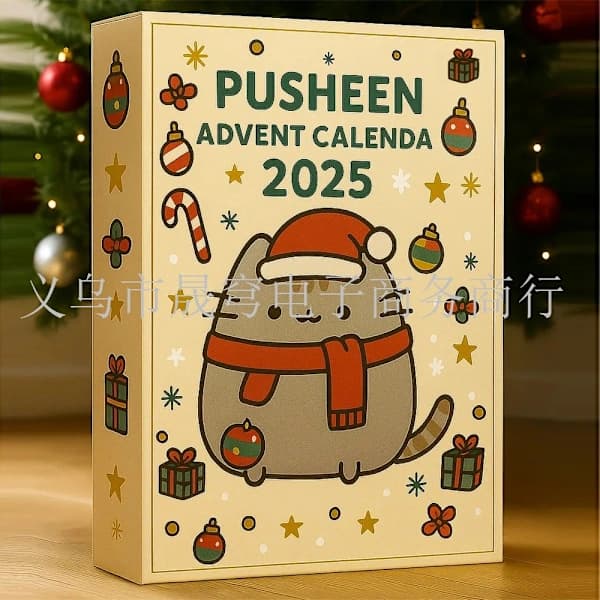 HA-Pusheen 2D Hængende Ornament Julekalender Gave