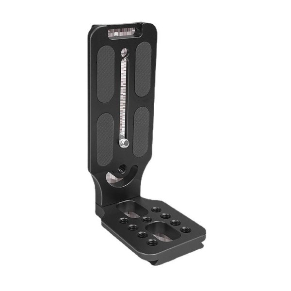 Kamera L-formad vertikal skjutplatta - 1 stycke, aluminiumlegering, svart, 38*75*135 mm