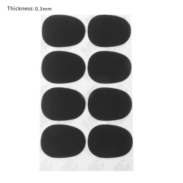 /HH/st./ Sett Diskant/Alt/Tenorsaksofon Klarinett Munnstykke Patch Pads 0.3 mm Svart 0.3mm