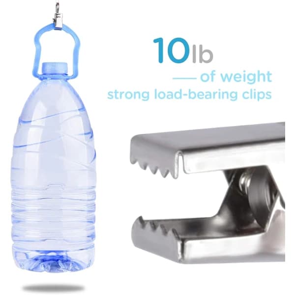Curtain Clips, 100 Pcs Small Metal Curtain Clips with Hooks