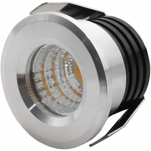 x Mini LED Indbyggede Spotlights 3W LED Varm Hvid Til Monter Indendørs Stationsbelysning Gips Inkl. Separat Transformator