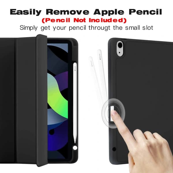 CDQ Tech-Protect Kompatibel med iPad 10.9 2022 Cover SmartCase Sort