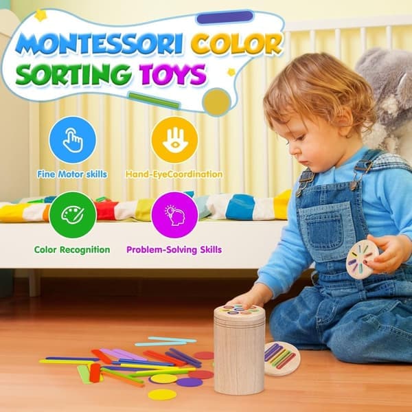 Montessori treleker - Treleker - Gave til småbarn - Tresorterer
