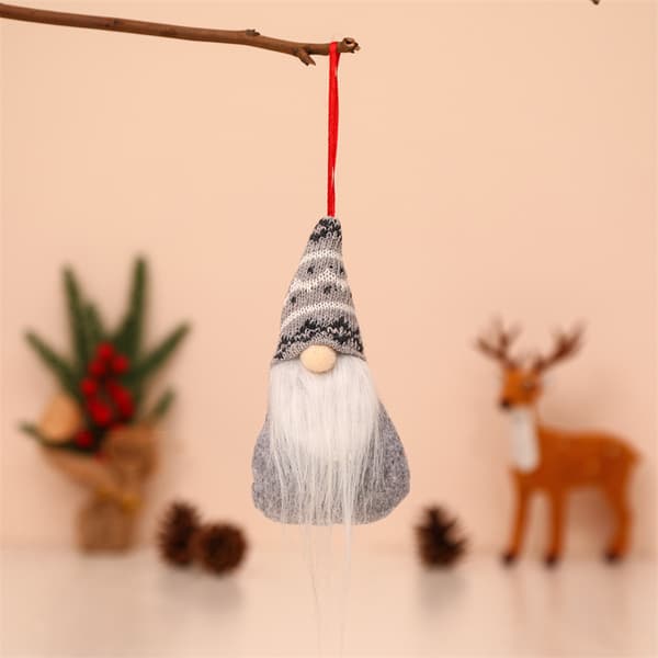 {HH} Tomte Julepynt Sæt med 8, Håndlavede Svenske Nisser i Plys