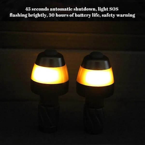 HA~Vanntett Styrelampe Sykkel Baklys Blinklys Retningsindikatorlampe