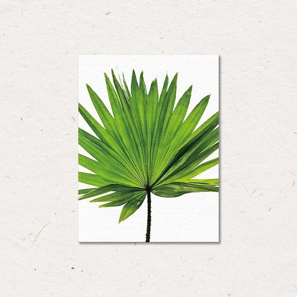 Wekity Botaniska Väggkonst Tryck Set om 3 Tropiska Löv Canvas Dekor Växtblad Boho Väggdekor Bilder Gröna Boho Posters Konst Set Sovrumsdekorati