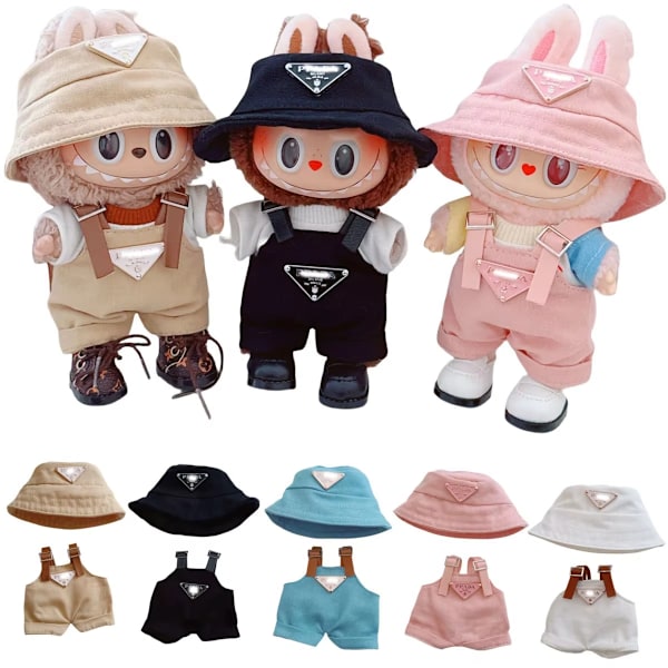 [HH]Labubu Tøj Blind Box Universal Siddende Stående Plysdukke Tilbehør Labubu Designer Tøj