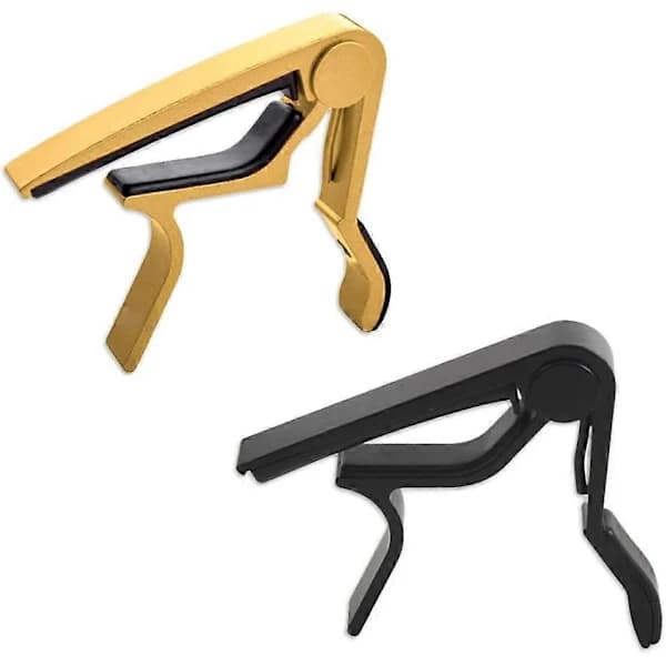 Ukulele Capo, Gitarr Capo för Akustisk Gitarr, Elgitarr, Folkgitarr, Bas, Ukulele, Banjo, Mandolin, Gitarrtillbehör, Svart