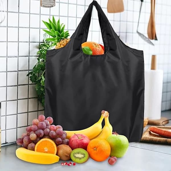 HA~Pieces Vikbara Shoppingväskor, 53*38+26 cm Stora, Återanvändbara, Högvolymsväskor, Miljövänliga, Vattentäta, Tvättbara, Hållbara