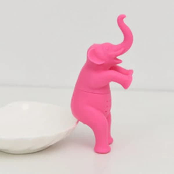 HA~1 stk. Sød Elefant Te-si, Silikone Te-si