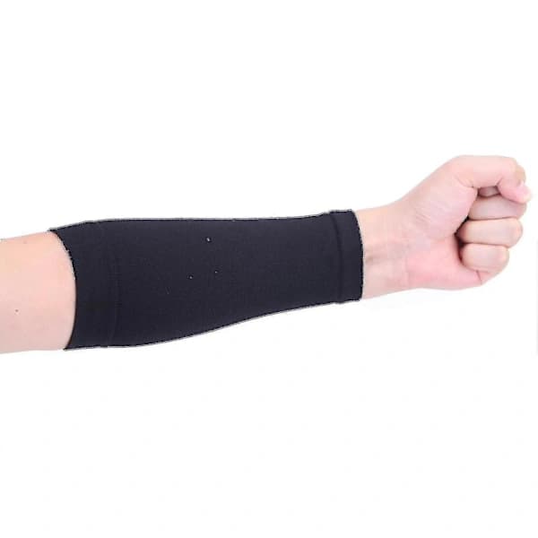 2 stk. Heltdækkende Underarms Tatoveringsbeskyttelse Kompressionsærmer Solbeskyttelse Mænd Kvinder Sort